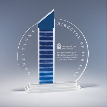 Forte Perpetual Crystal Plaque – Name Plate Only